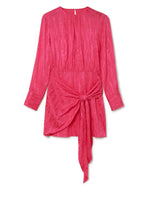 Pink Wrap Front Mini Dress
